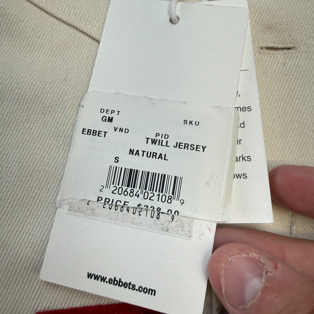 Ebbits‎ Field Flannels Harvard University Jersey Adult Small Cream Twill NEW - Picture 5 of 10